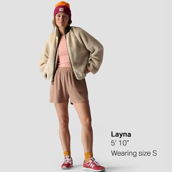 Fleece jacket - Oatmeal, high-pile, STOIC - Picture 5 of 5